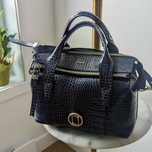 Laurel By Escada | Hand bag crocodile leather